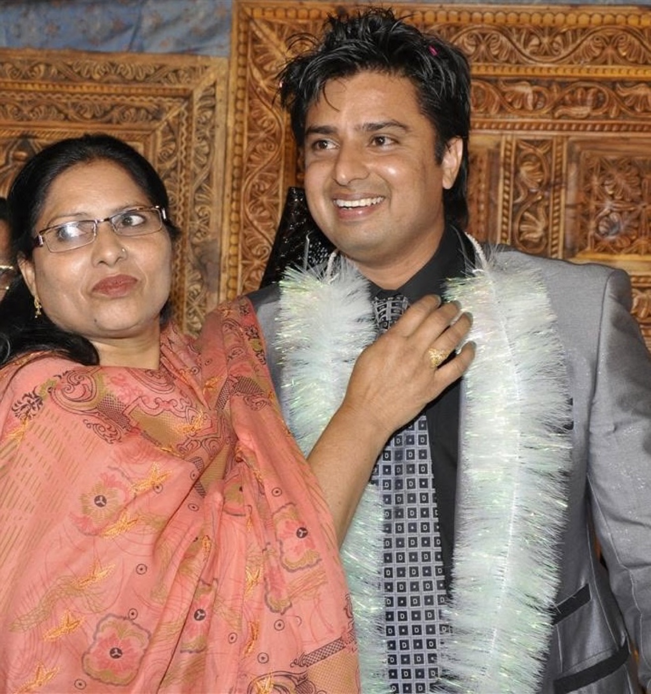 Rev. Dr. Naeem Nasir with his mother