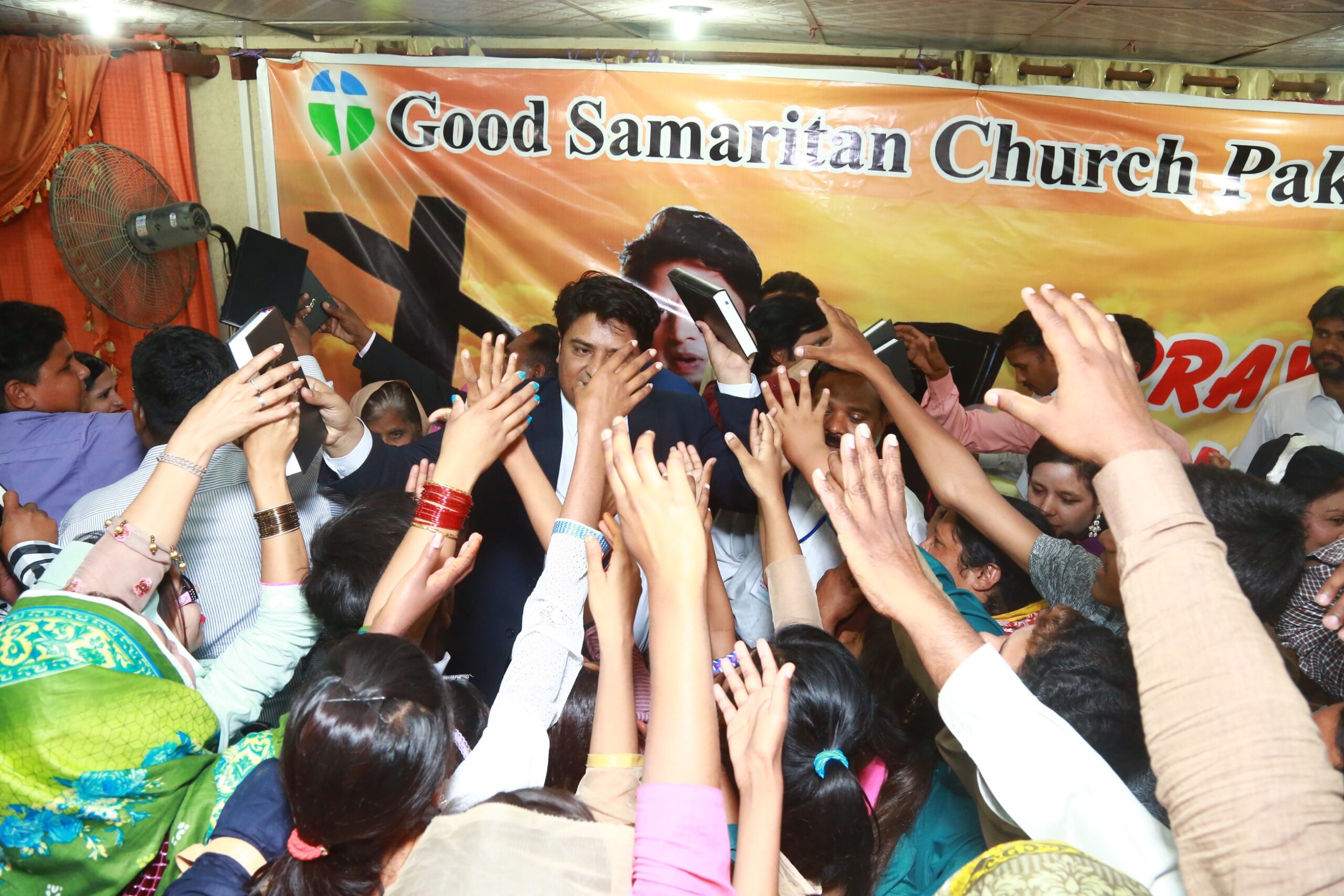 Free Urdu Bibles Distribution in Pakistan During Evangelistic Gospel Crusades.