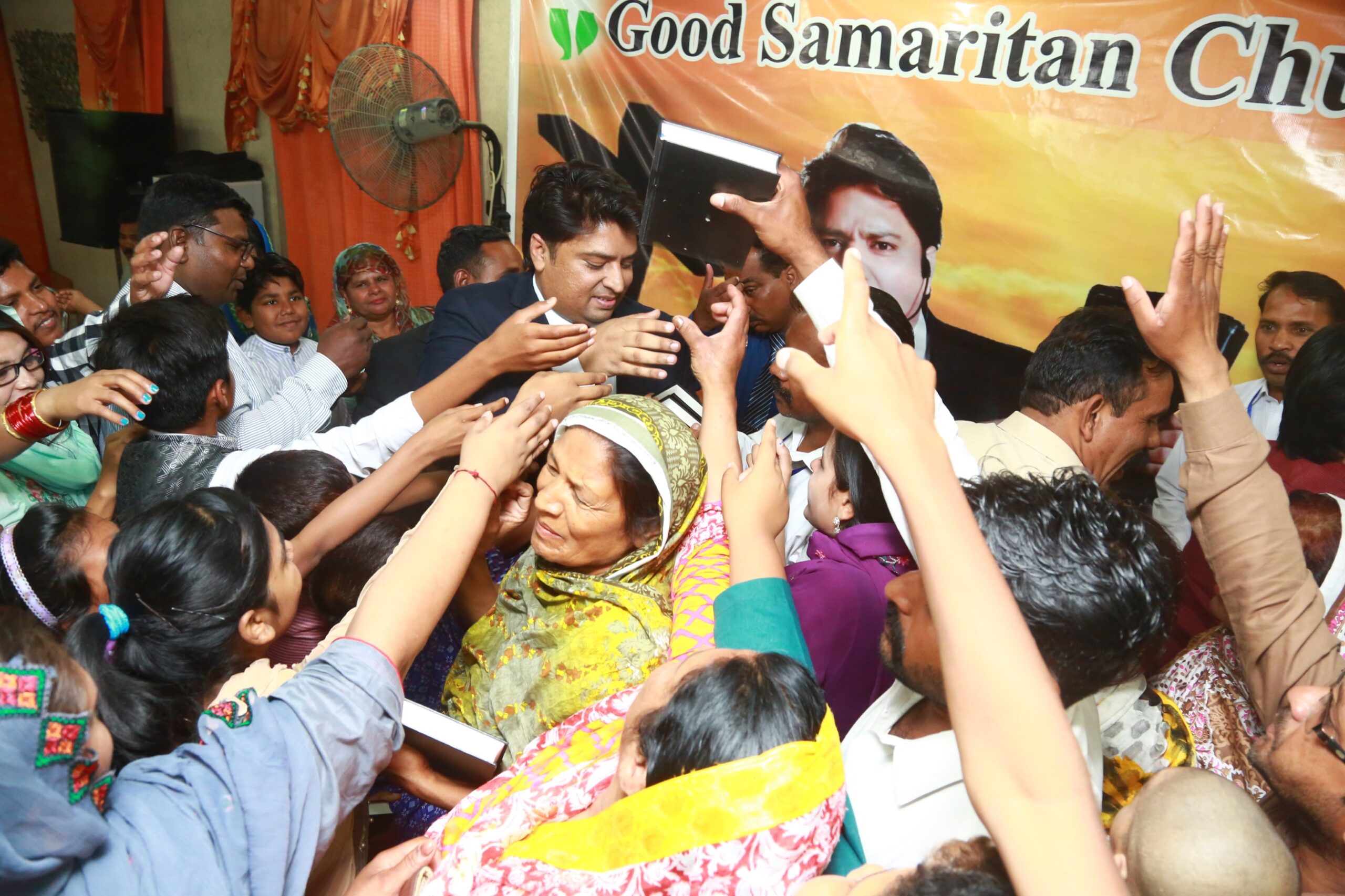 Free Urdu Bibles Distribution in Pakistan During Evangelistic Gospel Crusades.