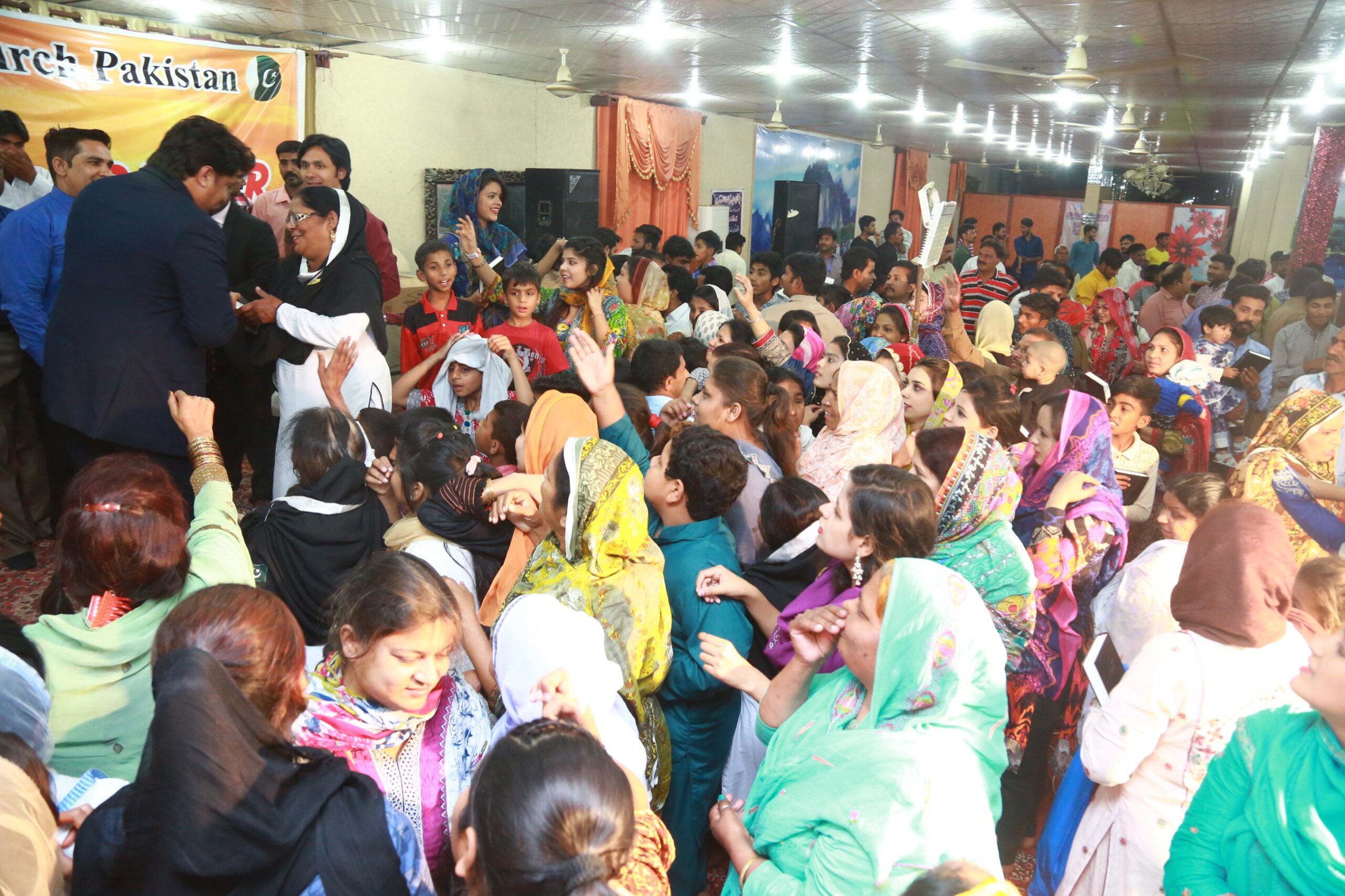 Free Urdu Bibles Distribution in Pakistan During Evangelistic Gospel Crusades.