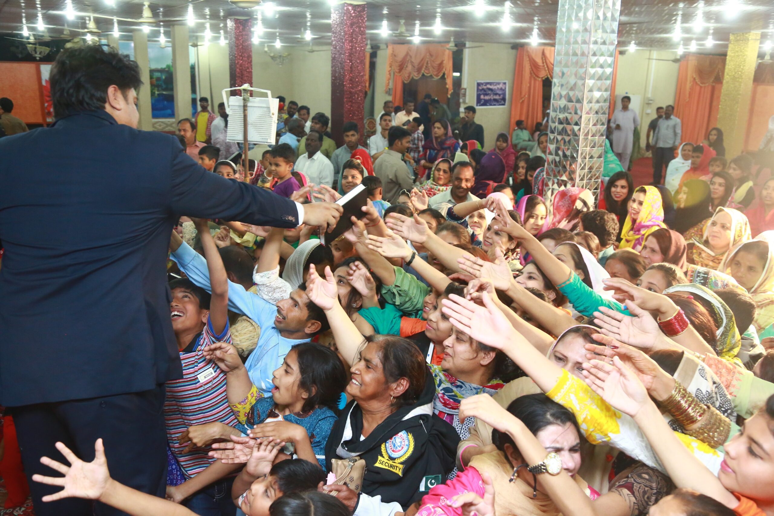 Free Urdu Bibles Distribution in Pakistan During Evangelistic Gospel Crusades.