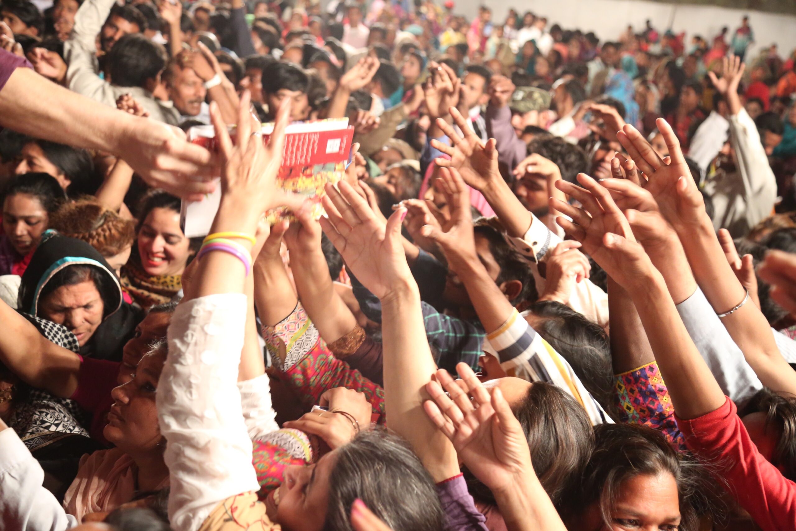 Free Urdu Bibles Distribution in Pakistan During Evangelistic Gospel Crusades.