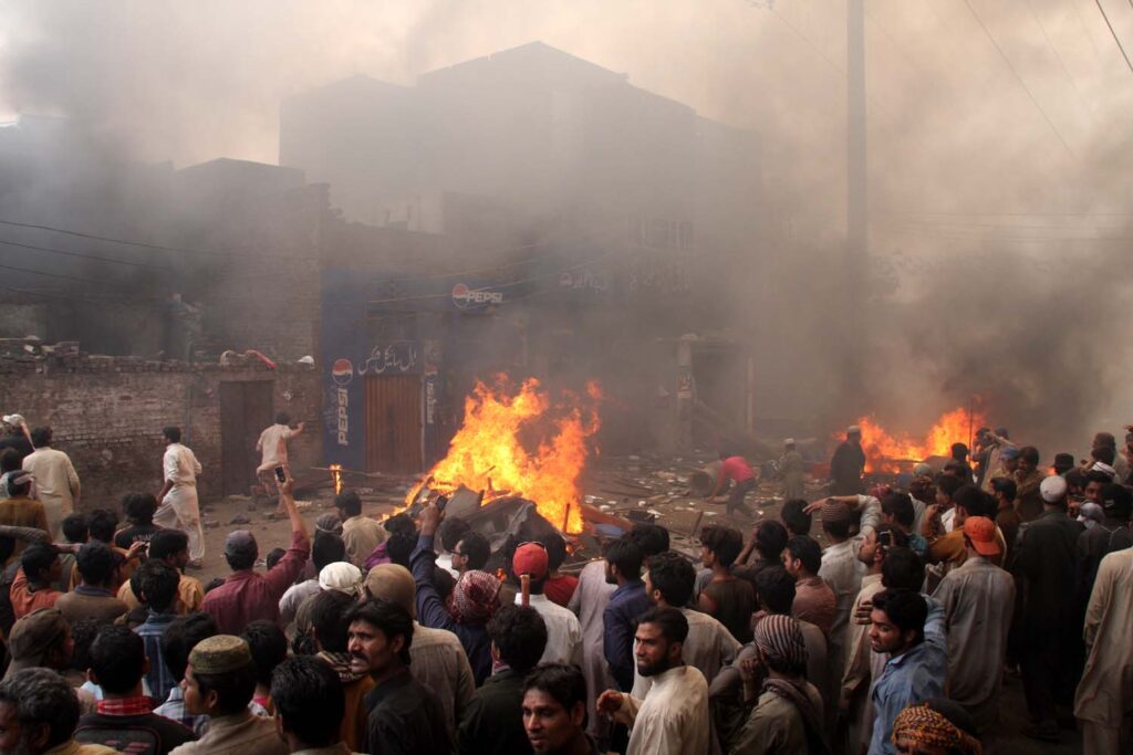 Joseph Colony, Lahore, after the 2013 mob attack on the Christian community