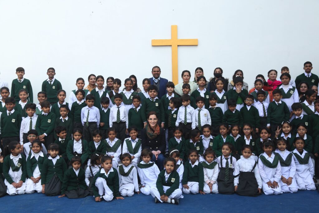 Children at Maranatha Christian High School