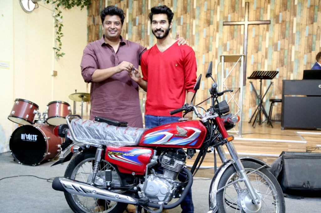 Motorbike dedication ceremony