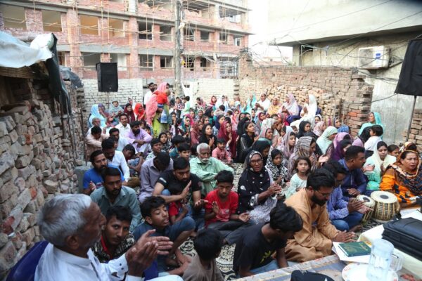 New Church Land in Johar Town Lahore - First Thanksgiving Meeting - Church Planting in Pakistan - Good Samaritan Ministries