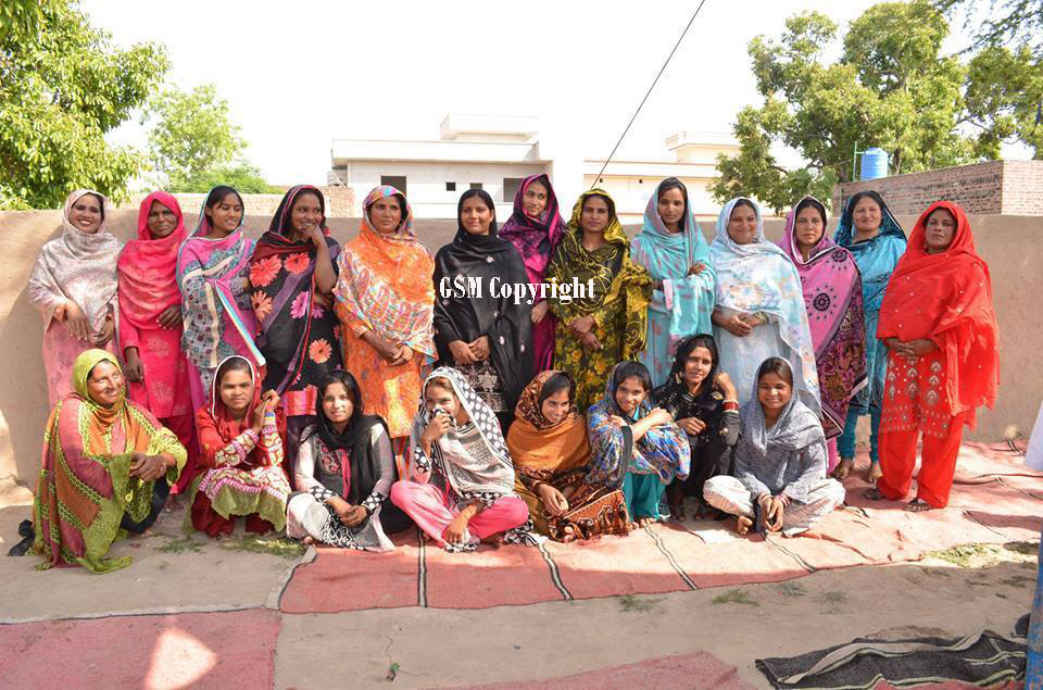 Sewing school graduate with her machine